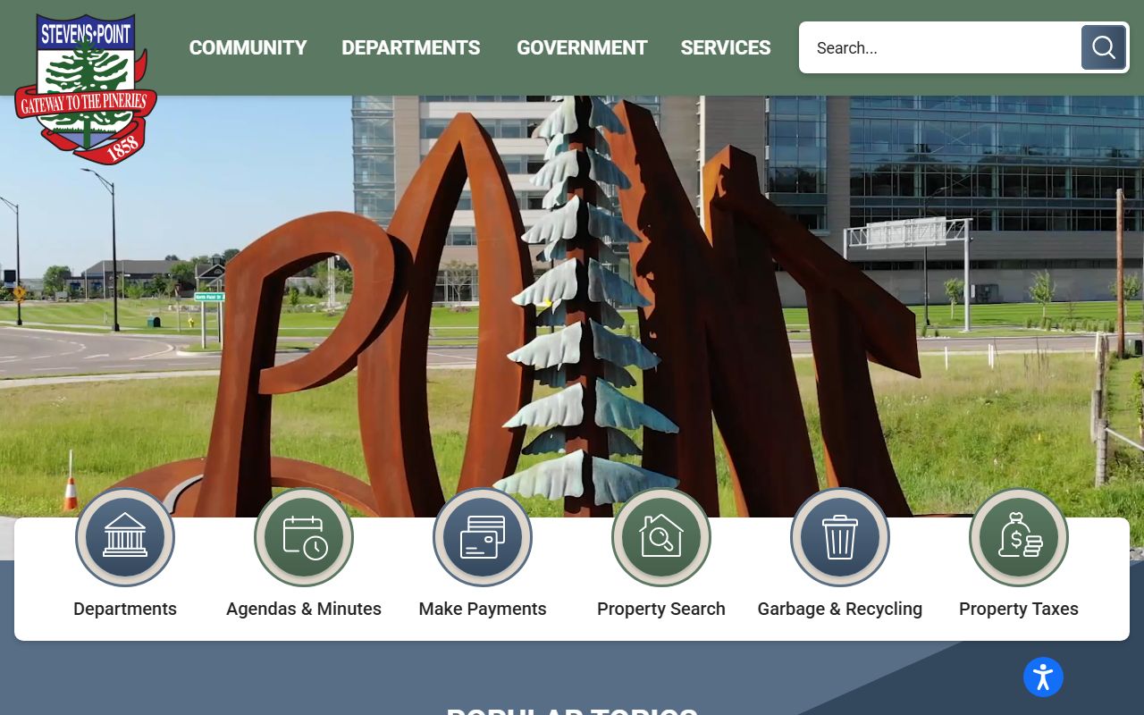 Stevens Point Booking Reports and Stevens Point city government