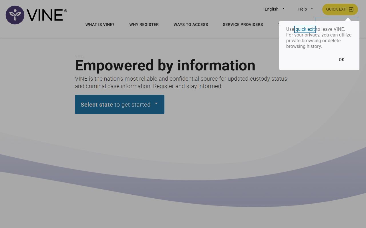 Adams County Booking Reports and Wisconsin VINE