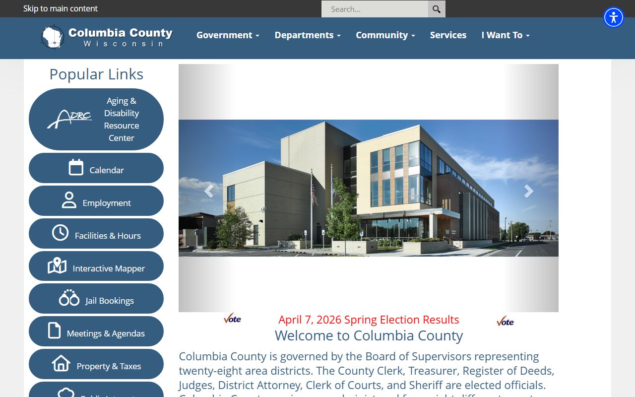 Columbia County Booking Reports from Columbia County Government