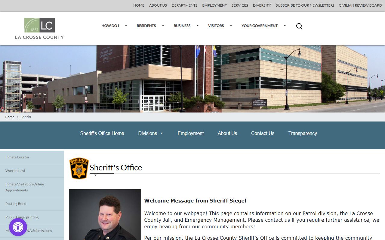 La Crosse County Booking Reports from the La Crosse County Sheriff's Office