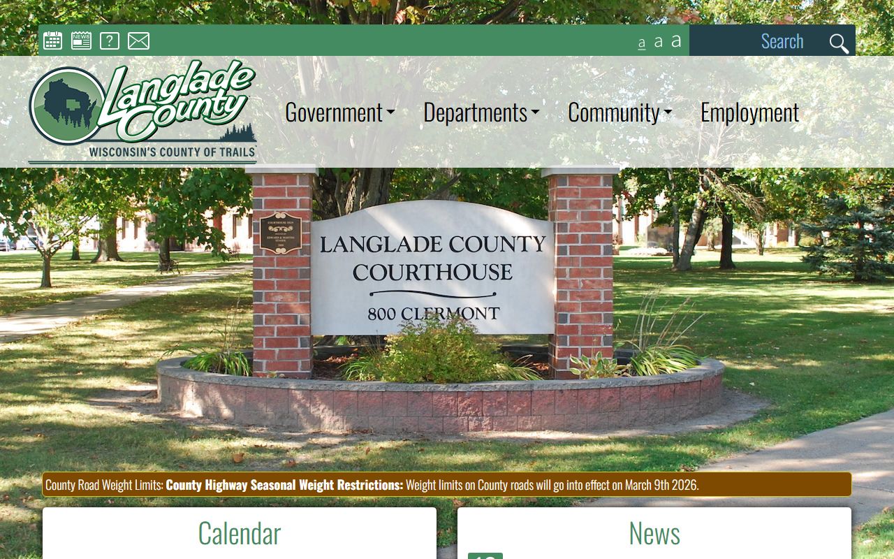 Langlade County Booking Reports from Langlade County government