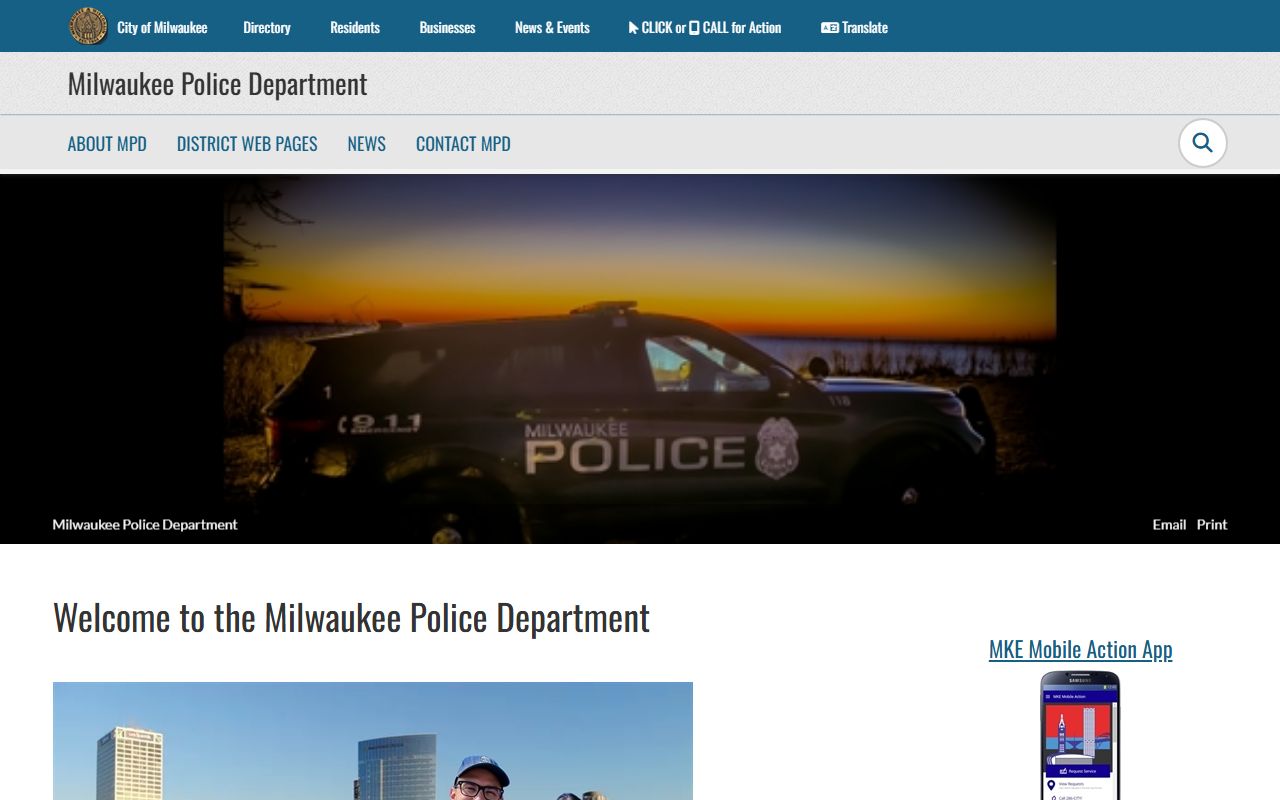 Milwaukee County Booking Reports and Milwaukee Police Department records