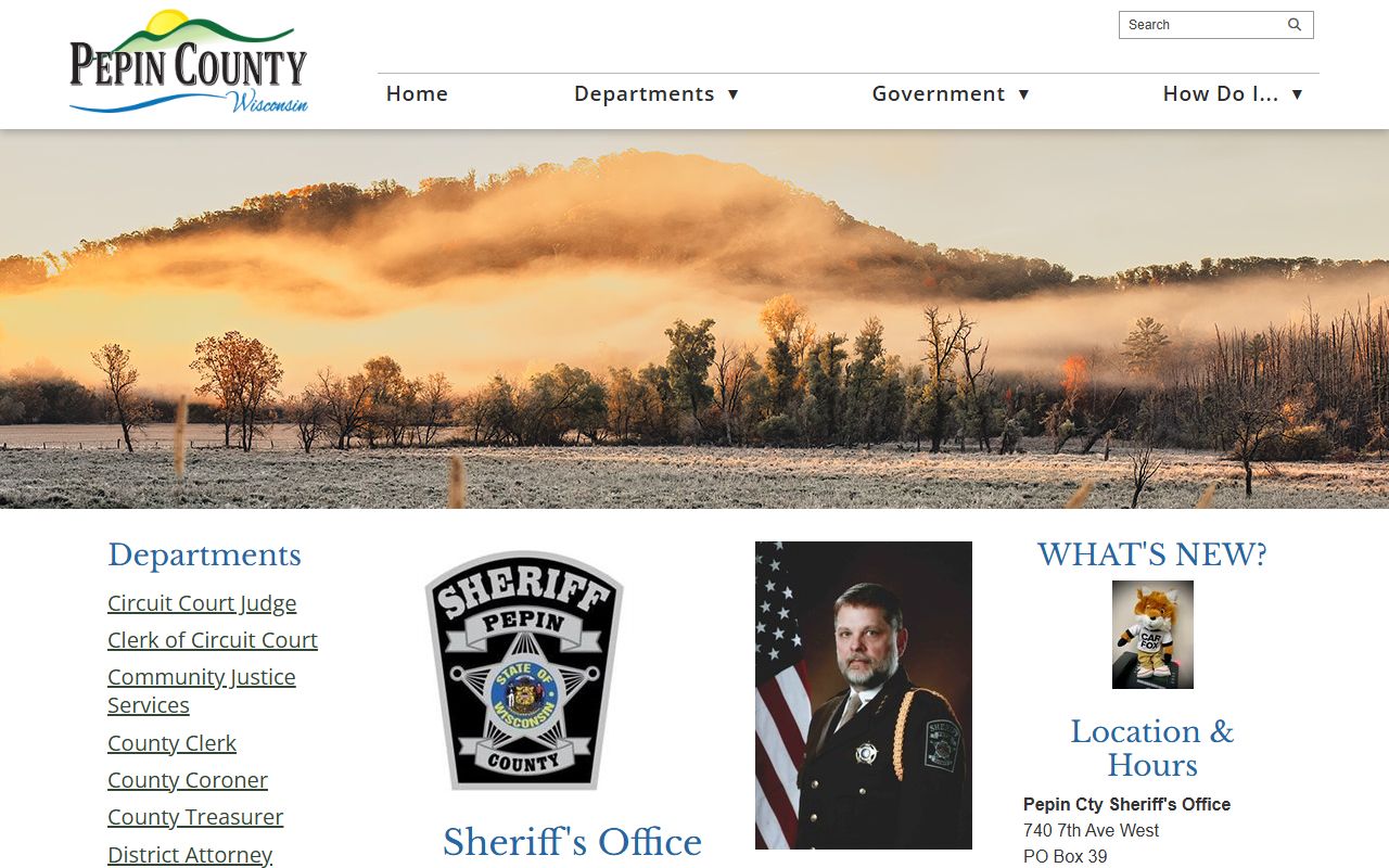 Pepin County Booking Reports from the Pepin County Sheriff's Office