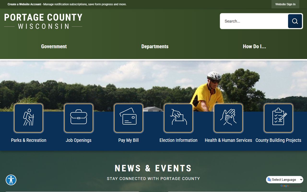 Portage County Booking Reports and Portage County Government