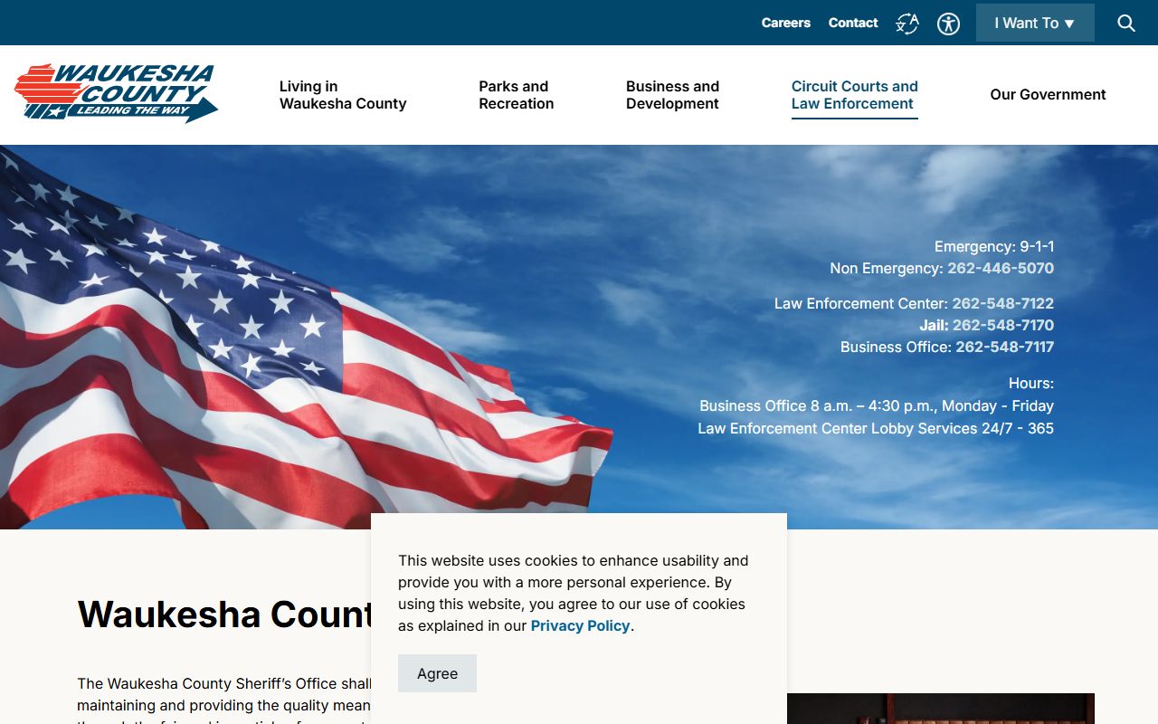 Waukesha County Booking Reports from the Waukesha County Sheriff's Department