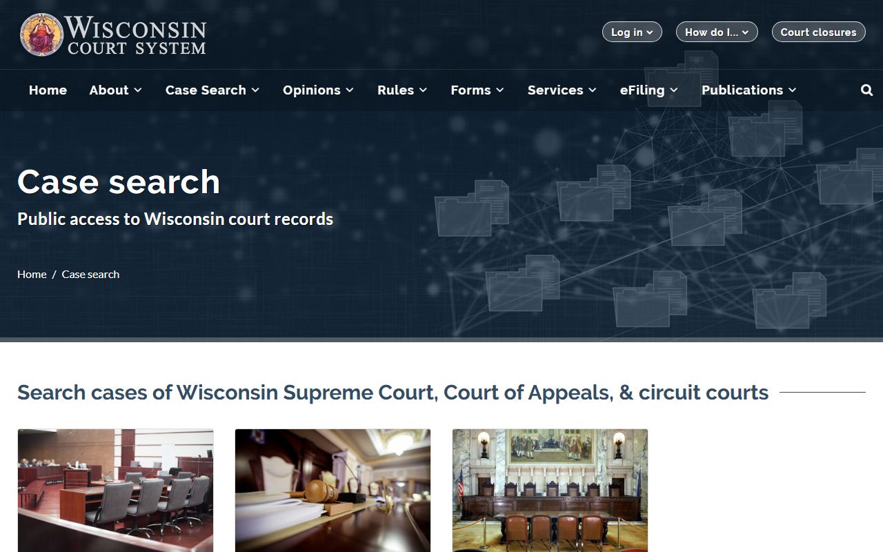 Wisconsin Booking Reports and Wisconsin Courts case search